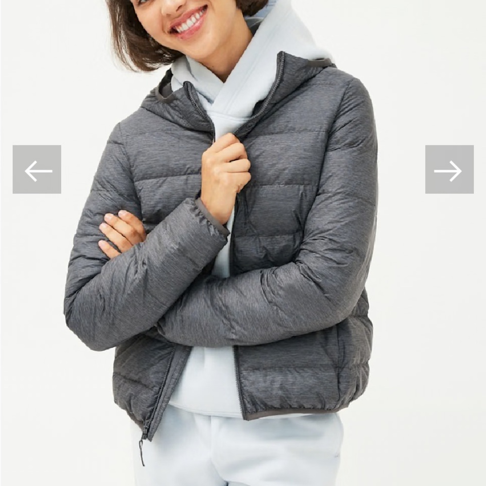 TNA Sage Green Puffer Jacket New Little Puff Packable Aritzia Medium - Picture 8 of 10